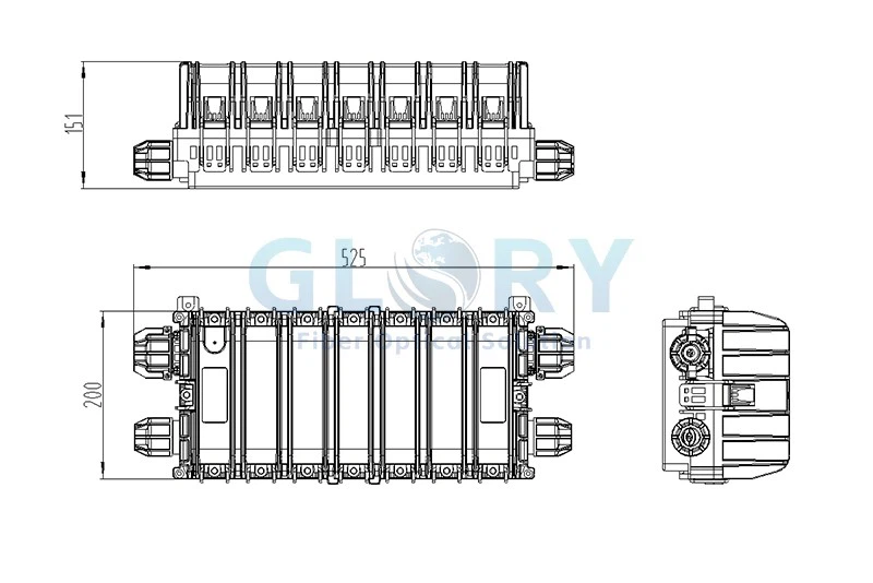 Fiber Optic Enclosure size Fiber Optic Enclosure size