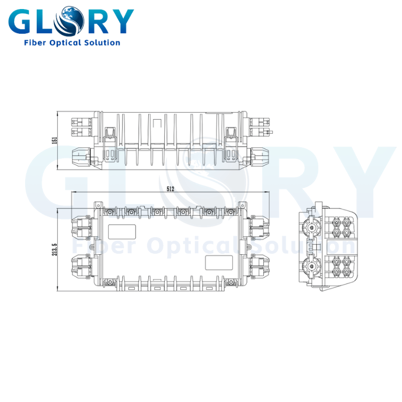 GL-6809 Inline Fiber Optic Enclosure GL-6809 Inline Fiber Optic Enclosure